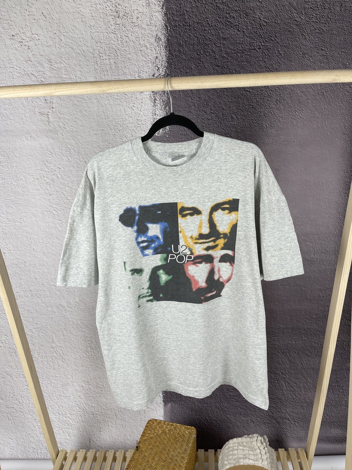 Band Tees U2 POP vintage 90s Screen Stars FotL band tee shirt Size US XL / EU 56 / 4 - 2 Thumbnail