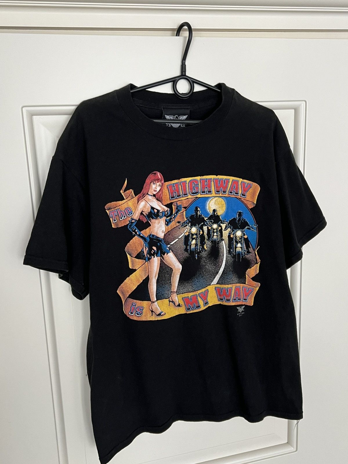 Vintage Vintage 2001 American Biker Tee T-Shirt Size US XL / EU 56 / 4 - 4 Thumbnail