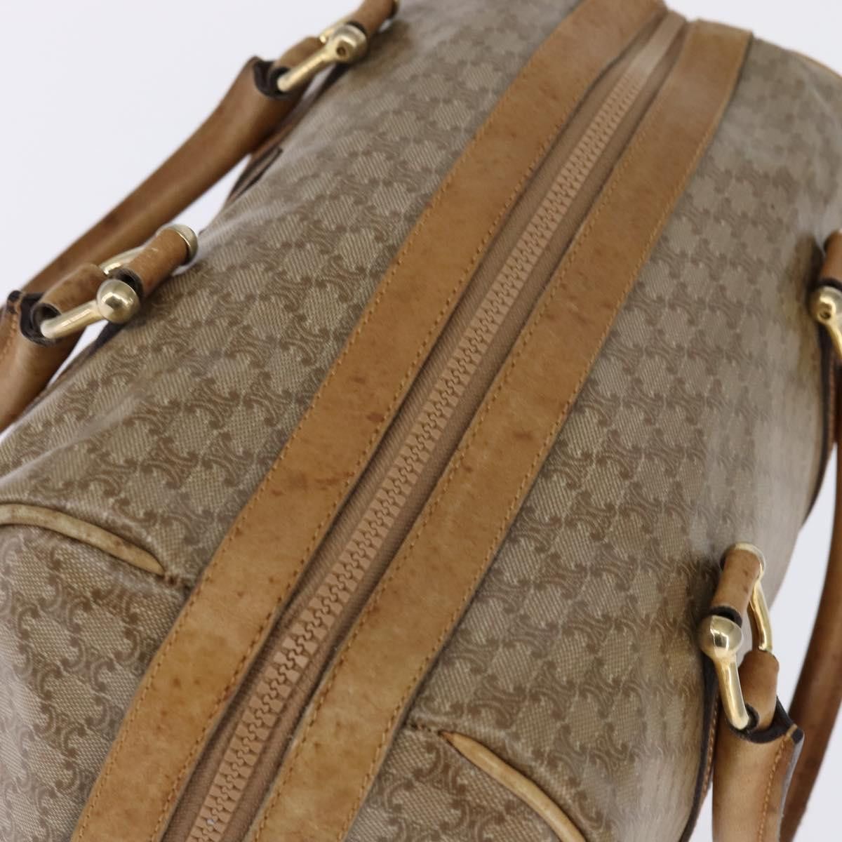 Celine CELINE Macadam Canvas Boston Bag Pvc Beige Gold Size ONE SIZE - 6 Thumbnail