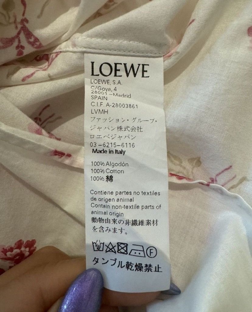 Loewe LOEWE Asymmetric Floral Print Tunic Size XS / US 0-2 / IT 36-38 - 5 Thumbnail