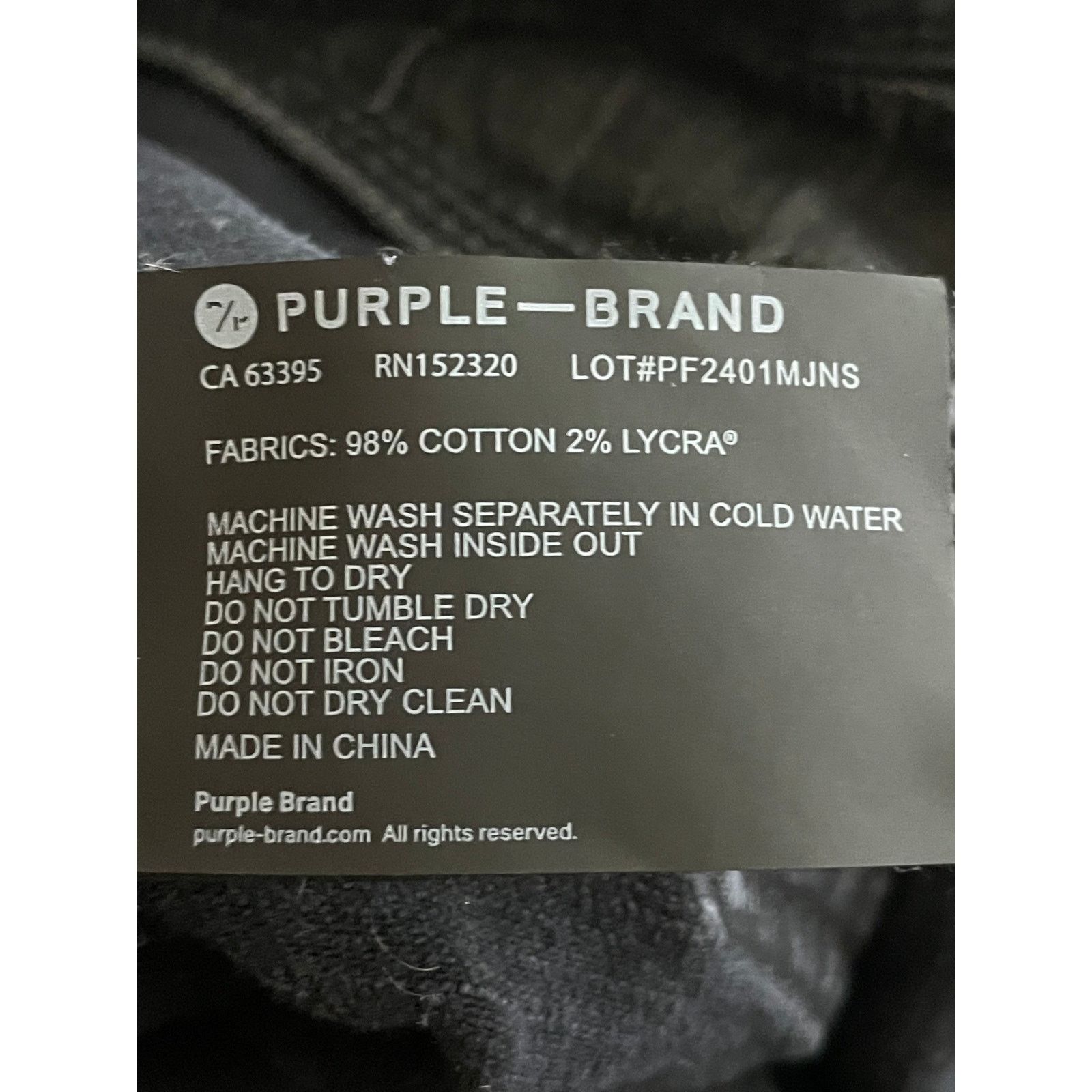 Purple Brand Purple Brand Black Faded Wash Jeans Size US 32 / EU 48 - 4 Thumbnail