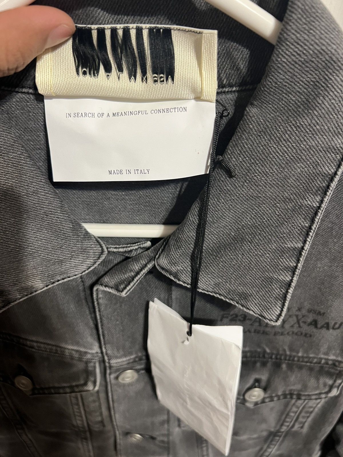 1017 ALYX 9SM MARK FLOOD DENIM JACKET Size US S / EU 44-46 / 1 - 6 Thumbnail