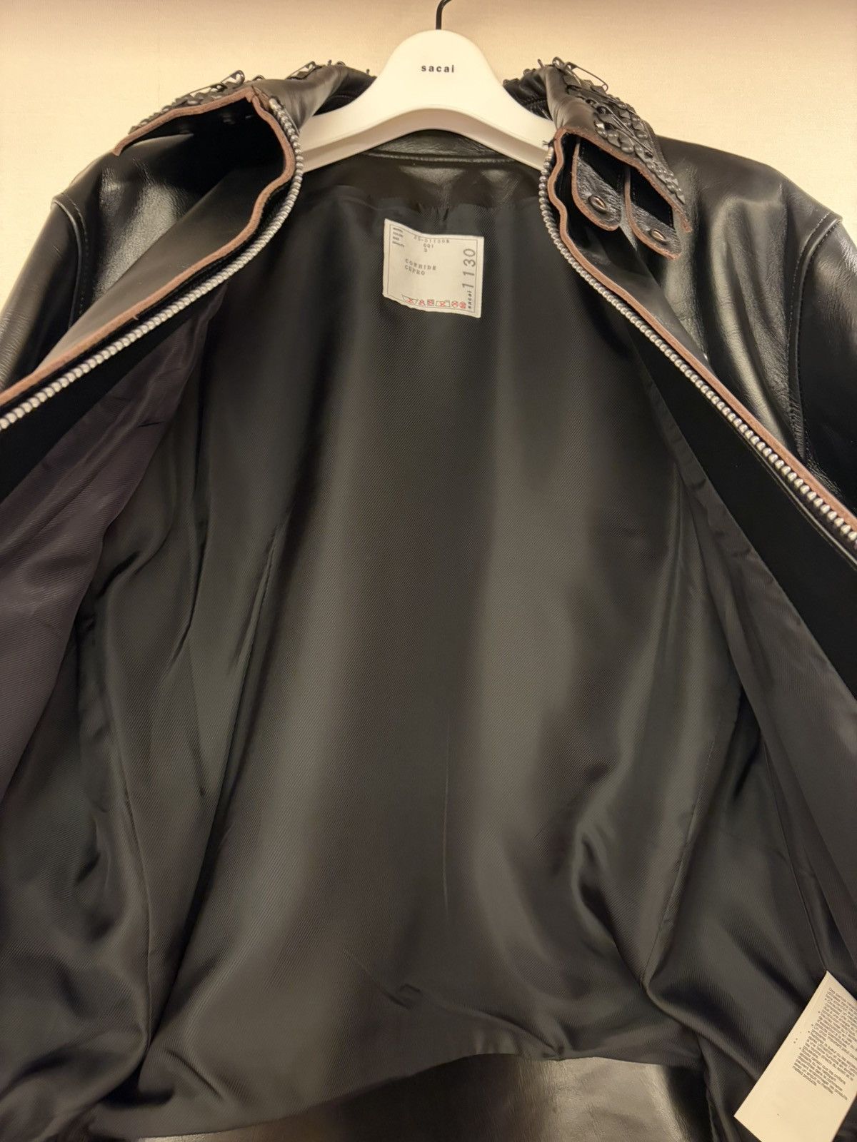 Sacai sacai Studded Leather Jacket – Ultra Limited Size 3 Size US L / EU 52-54 / 3 - 13 Thumbnail