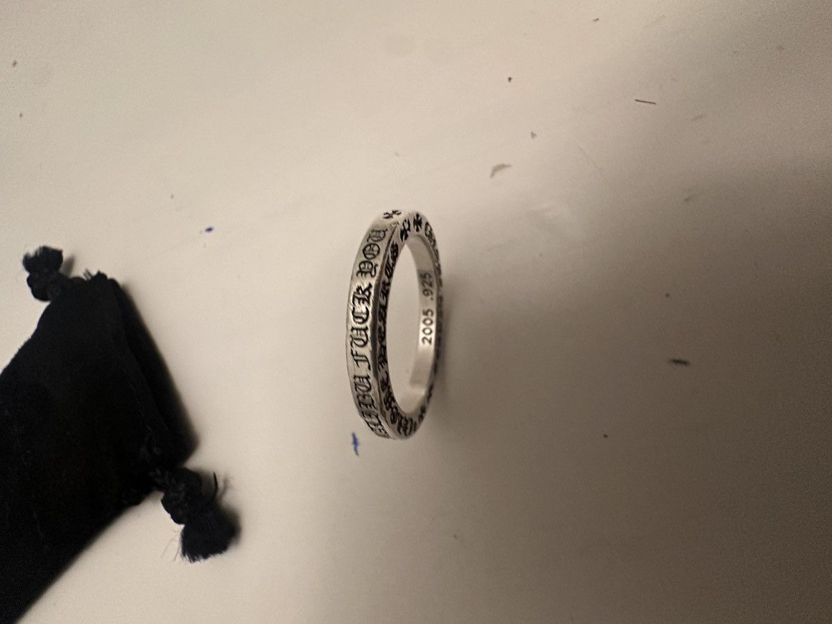 Chrome Hearts Malibu F*ck You Spacer Ring ".925 Silver" Size ONE SIZE - 5 Thumbnail