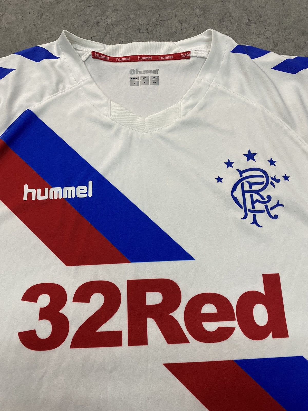 Hummel Glasgow Rangers 2018 2019 Hummel Away Soccer Jersey Size US L / EU 52-54 / 3 - 2 Thumbnail