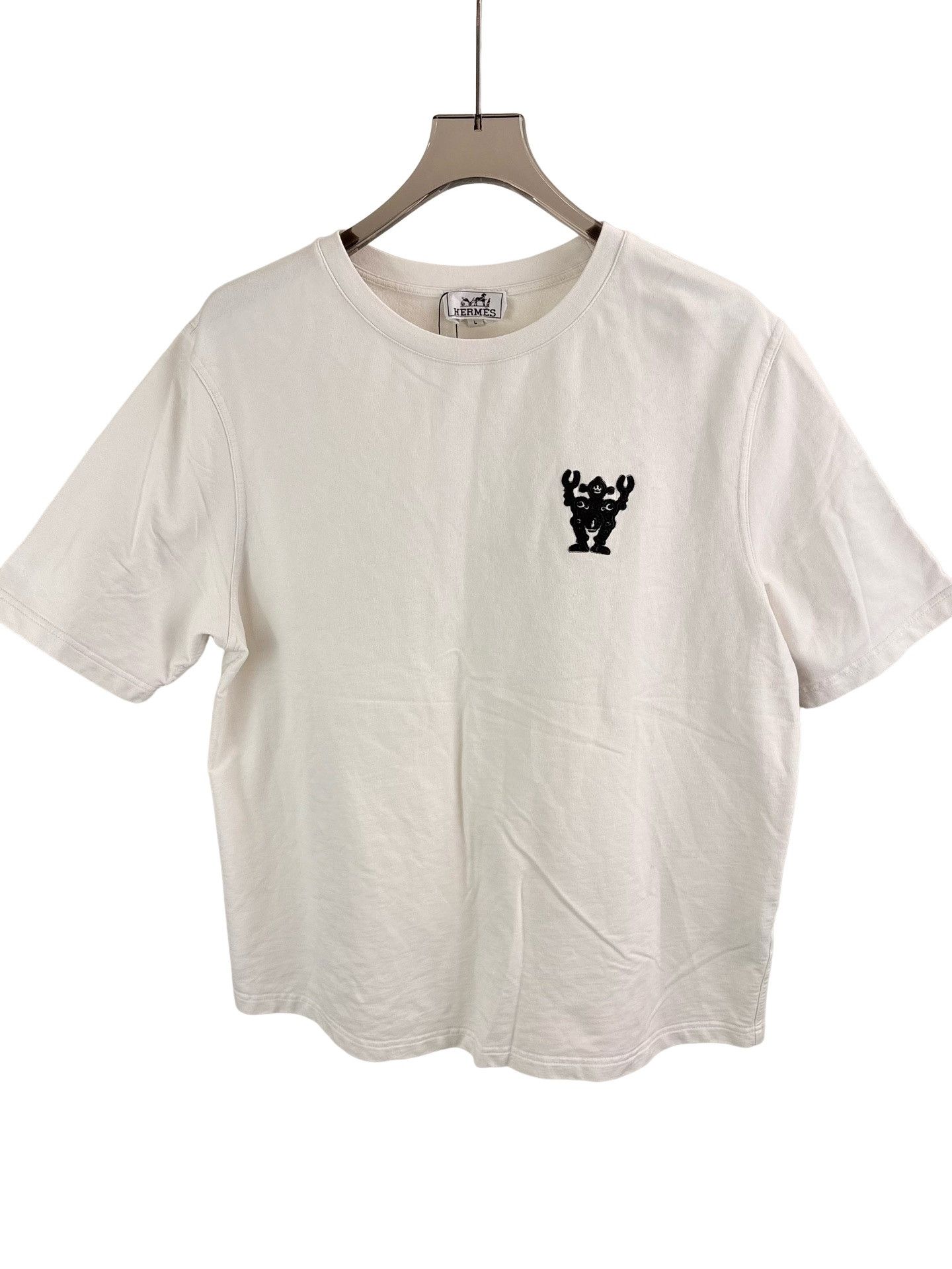 Hermes Hermes Robot Patch Cotton T-Shirt L Size US L / EU 52-54 / 3 - 1 Thumbnail
