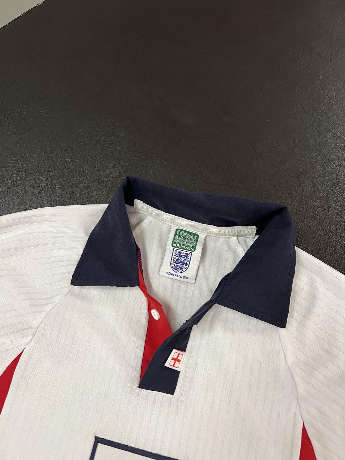 Vintage Retro Blokecore Vintage Score Draw England Team jersey Size US S / EU 44-46 / 1 - 6 Thumbnail