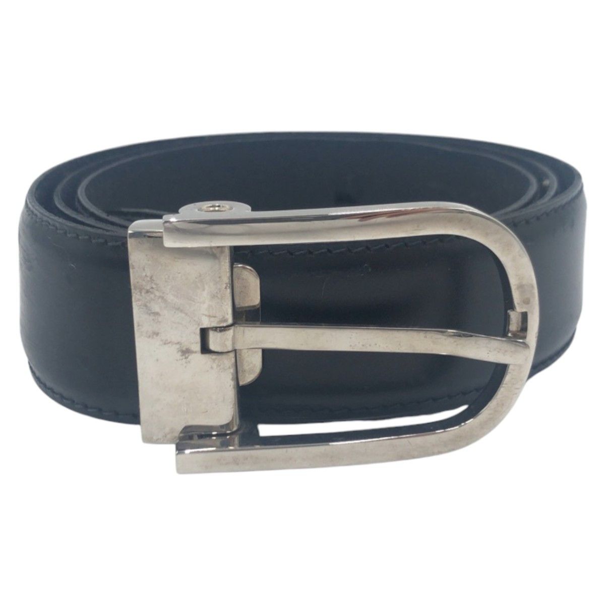 Dunhill Dunhill Leather Metal Belt Leather Belt DUTY FREE for USA