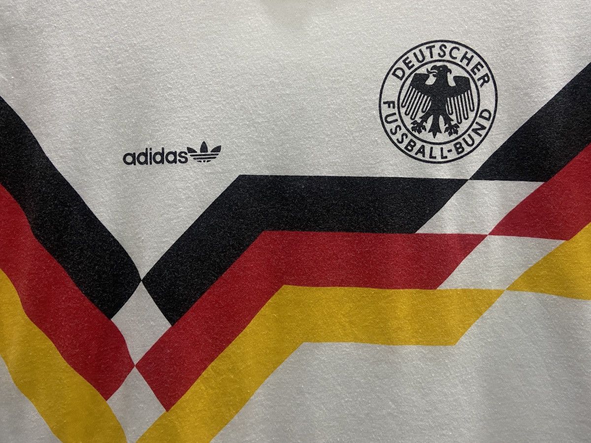 Adidas Vintage 80s 90s GERMANY ADIDAS DEUTSCHER Jersey TShirt Size US XL / EU 56 / 4 - 4 Thumbnail