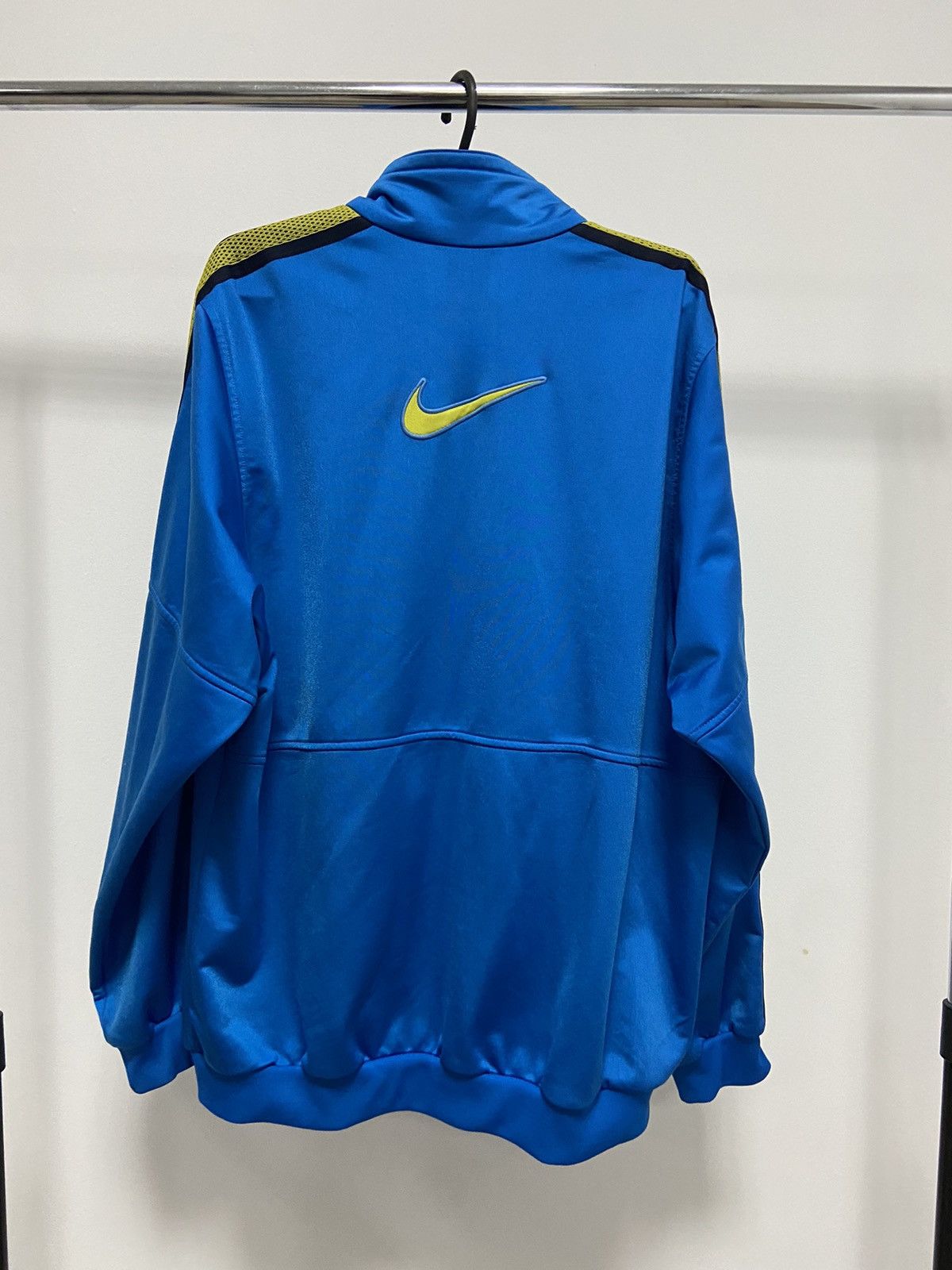 Nike × Vintage Nike Vintage Sweatshirt Windbreaker Big Swoosh Logo 90s Size US L / EU 52-54 / 3 - 3 Thumbnail