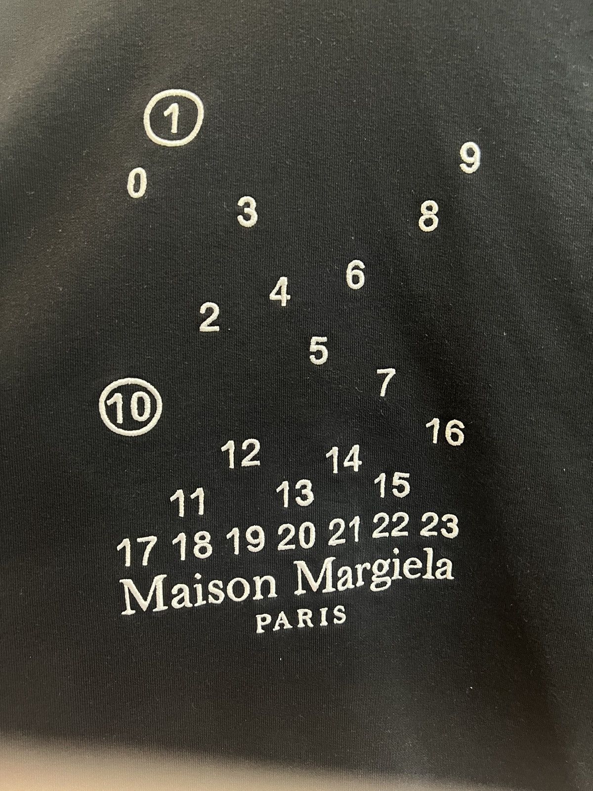 Maison Margiela 3XL Margiela Black Numbers Hoodie Size US XXL / EU 58 / 5 - 3 Thumbnail