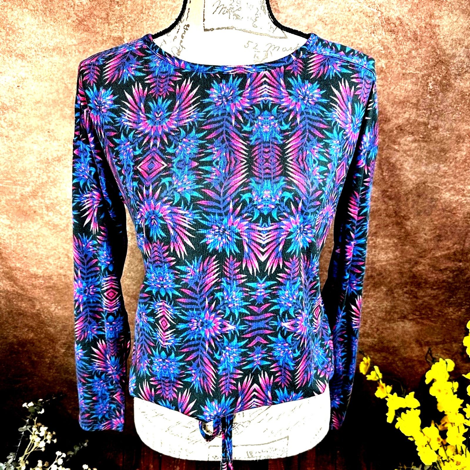 Other Retreat Rhonda Shear Drawstring Hem Tunic Firework Floral L Size L / US 10 / IT 46 - 5 Thumbnail