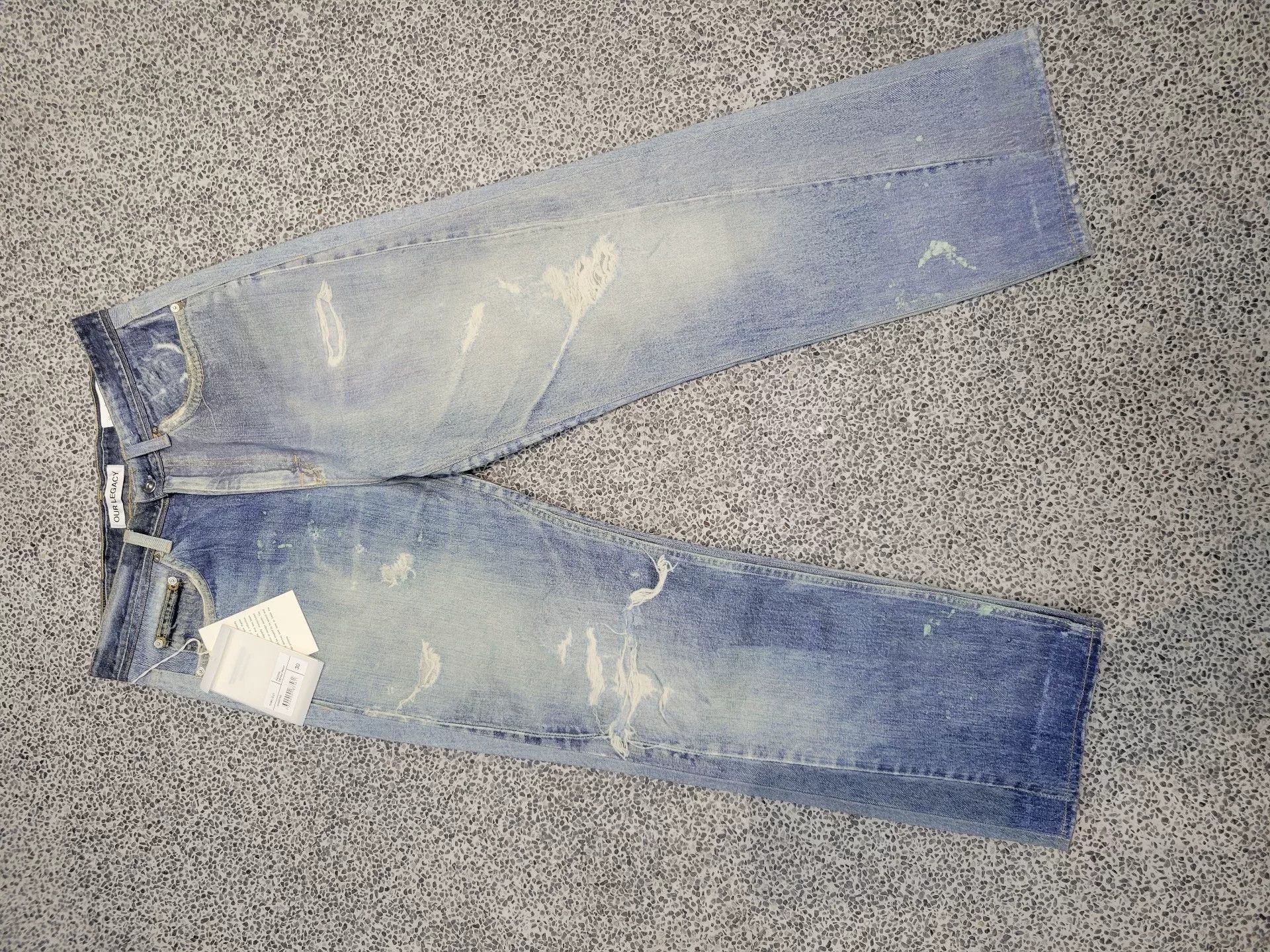 Our Legacy our legacy digital print blue jeans Size US 31 - 1 Thumbnail