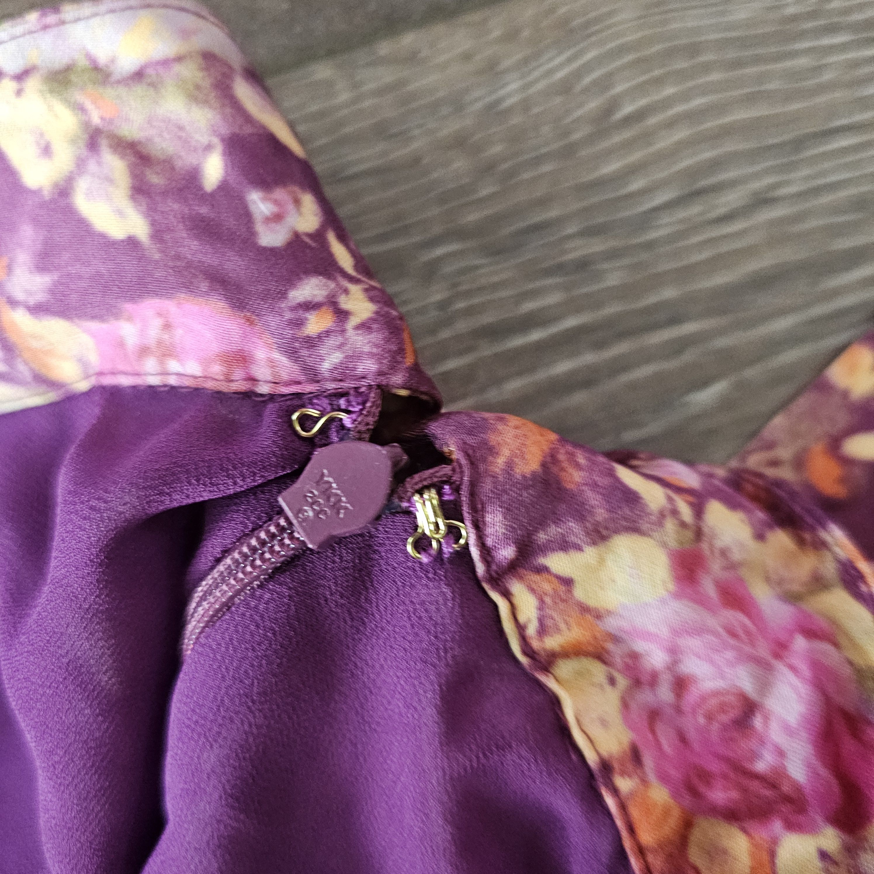 LoveShackFancy Love Shack Fancy Purple Floral Ruffle Bubble Mini Skirt Size 27" / US 4 / IT 40 - 6 Thumbnail