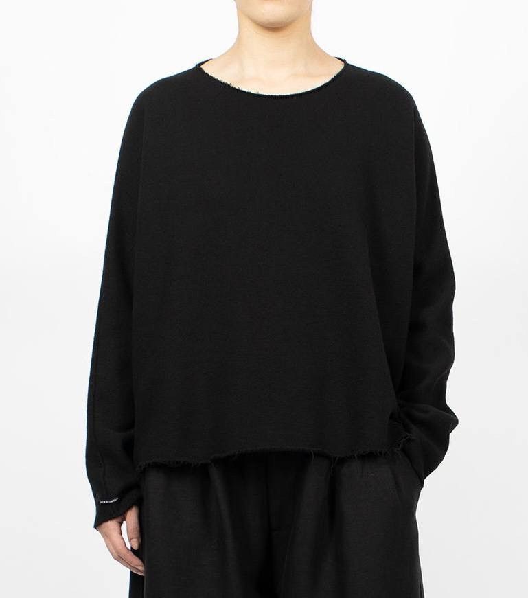 Album di Famiglia Album Di Famiglia Black Oversized Knit Sweater taly S Luxury Size S / US 4 / IT 40 - 1 Thumbnail