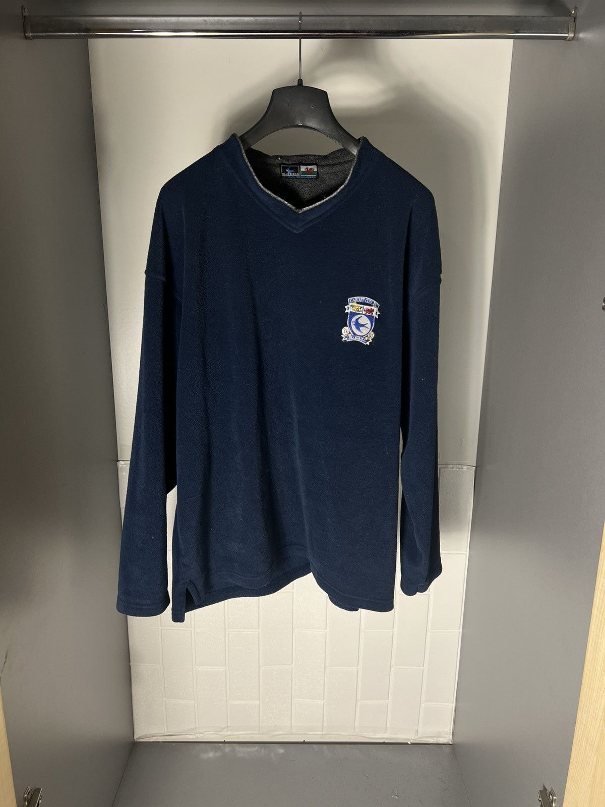 Vintage VERY RARE CARDIFF CITY ENGLAND SOCCER SWEATSHIRT RETRO 90s Size US M / EU 48-50 / 2 - 1 Thumbnail