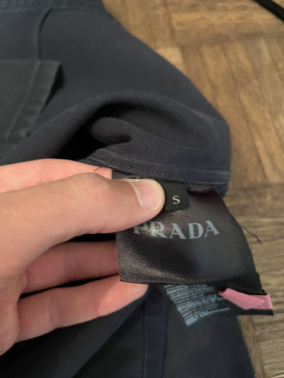 Prada Prada 2015 Canvas Loop Collar Shirt Jacket Size S Size US S / EU 44-46 / 1 - 5 Thumbnail