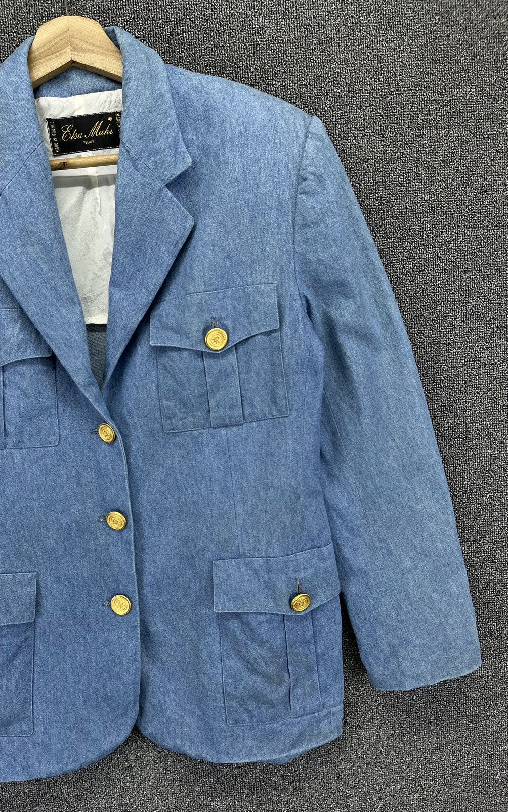 Vintage Vintage Elsa Denim Coats Jacket Size M / US 6-8 / IT 42-44 - 4 Thumbnail