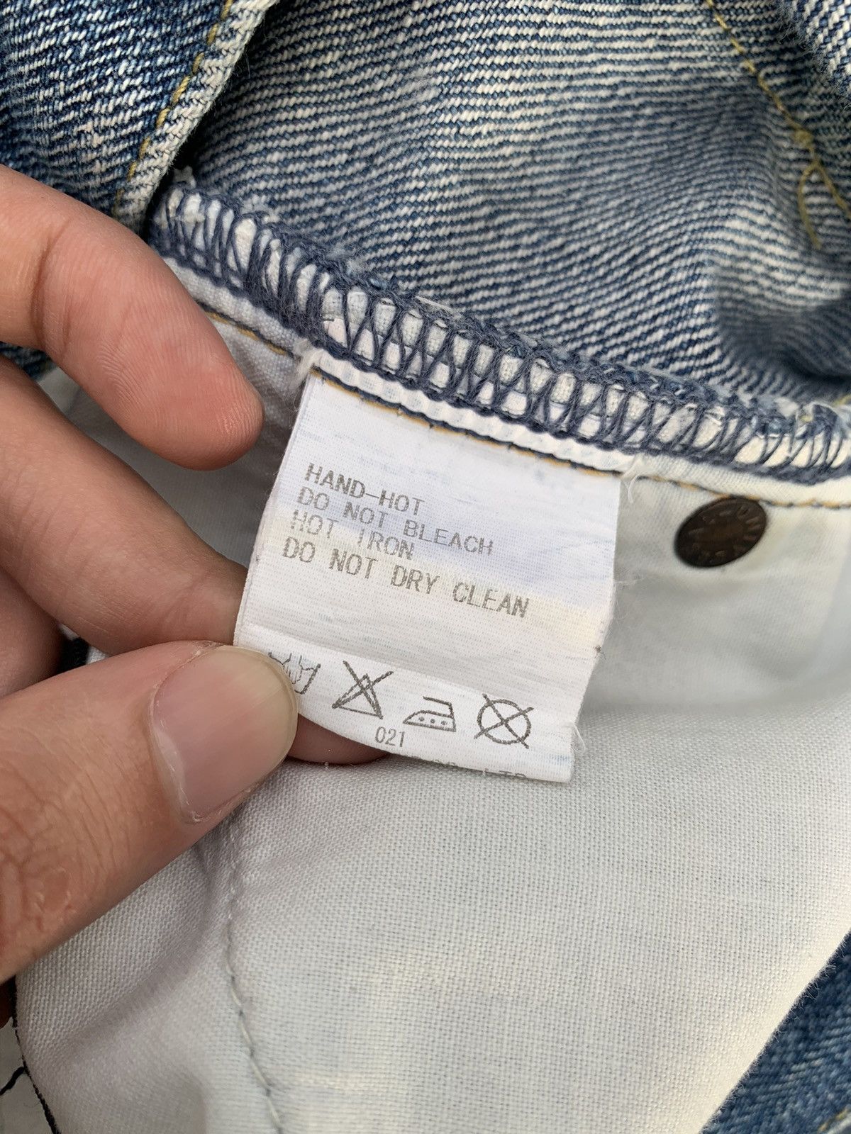 Other JAPANESE BRAND MACPHEE SELVEDGE BUTTON FLY DISTRESSED DENIM Size US 31 - 16 Thumbnail