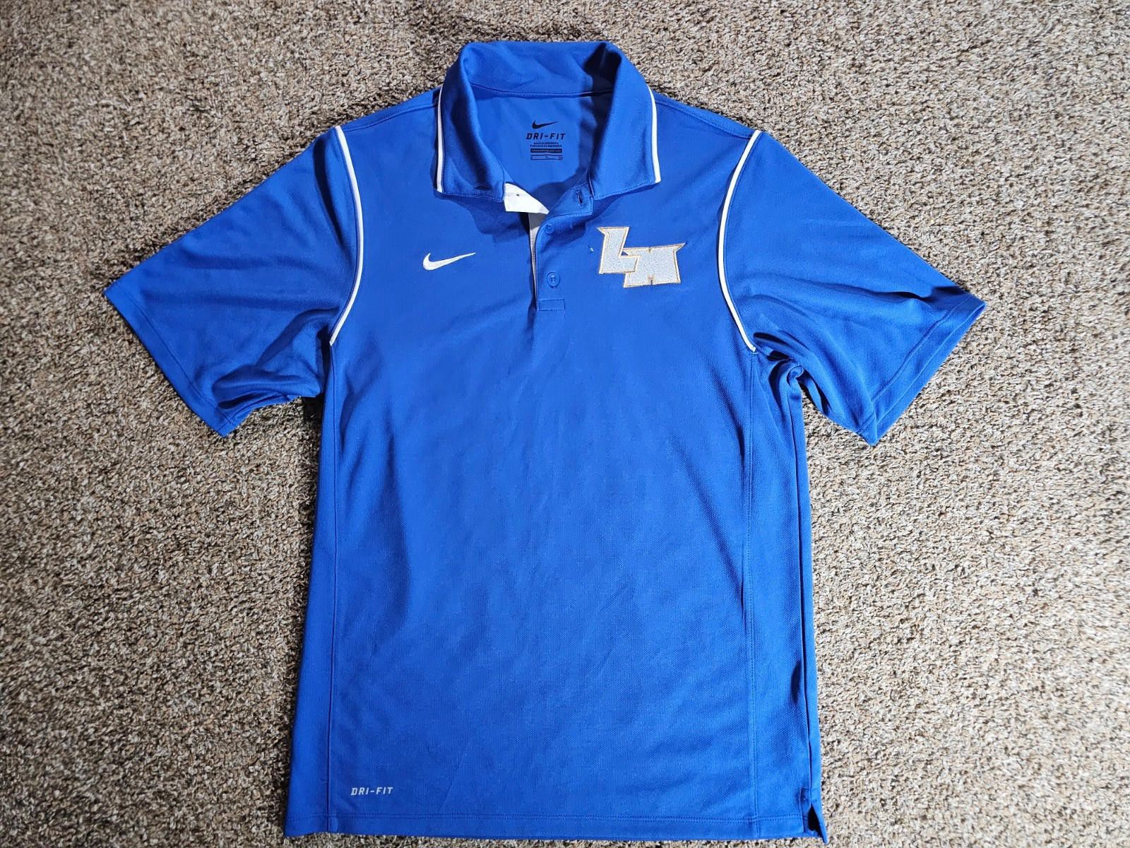 Nike Nike Golf Dri-Fit Polo Shirt Mens S Blue Golf Breathable LM Size US S / EU 44-46 / 1 - 1 Thumbnail