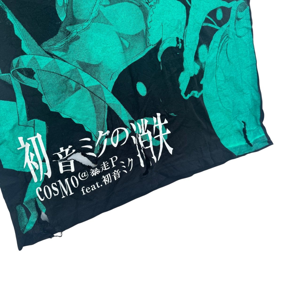 Japanese Brand Hatsune Miku Thrashed Tee Shirt Japanese Music Anime Manga Size US M / EU 48-50 / 2 - 9 Thumbnail