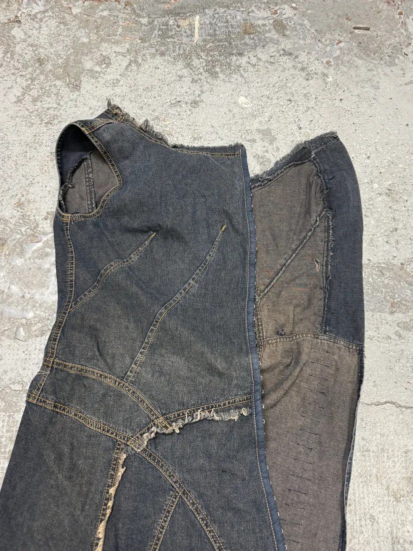 Designer × Vintage Plein Sud Asymmetrical Metal Hook Denim Dress Size S / US 4 / IT 40 - 8 Thumbnail