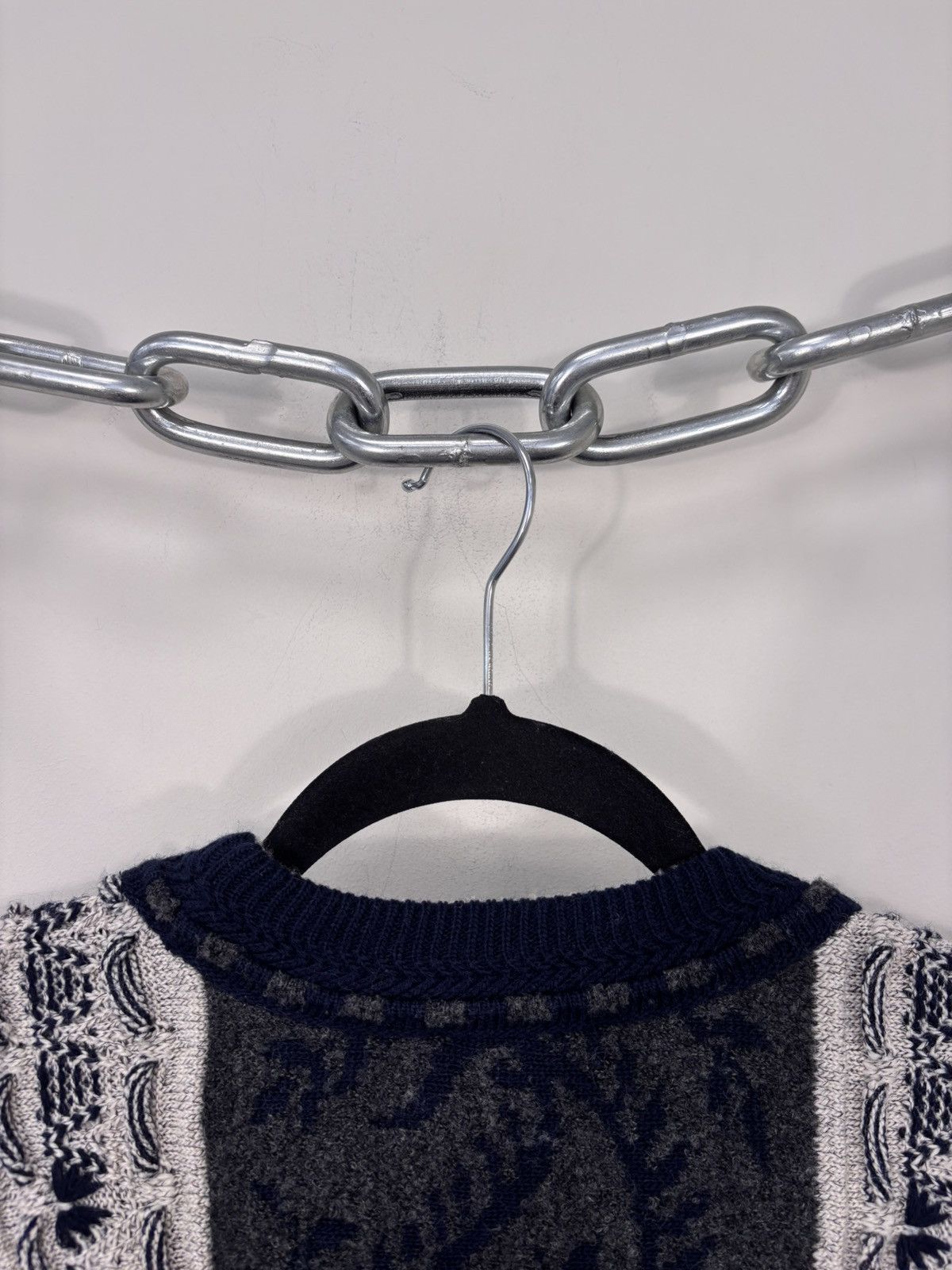 Carlo Colucci Carlo Colucci Vintage 3D Textured Knit Wool Blend Sweater Size US XL / EU 56 / 4 - 13 Thumbnail
