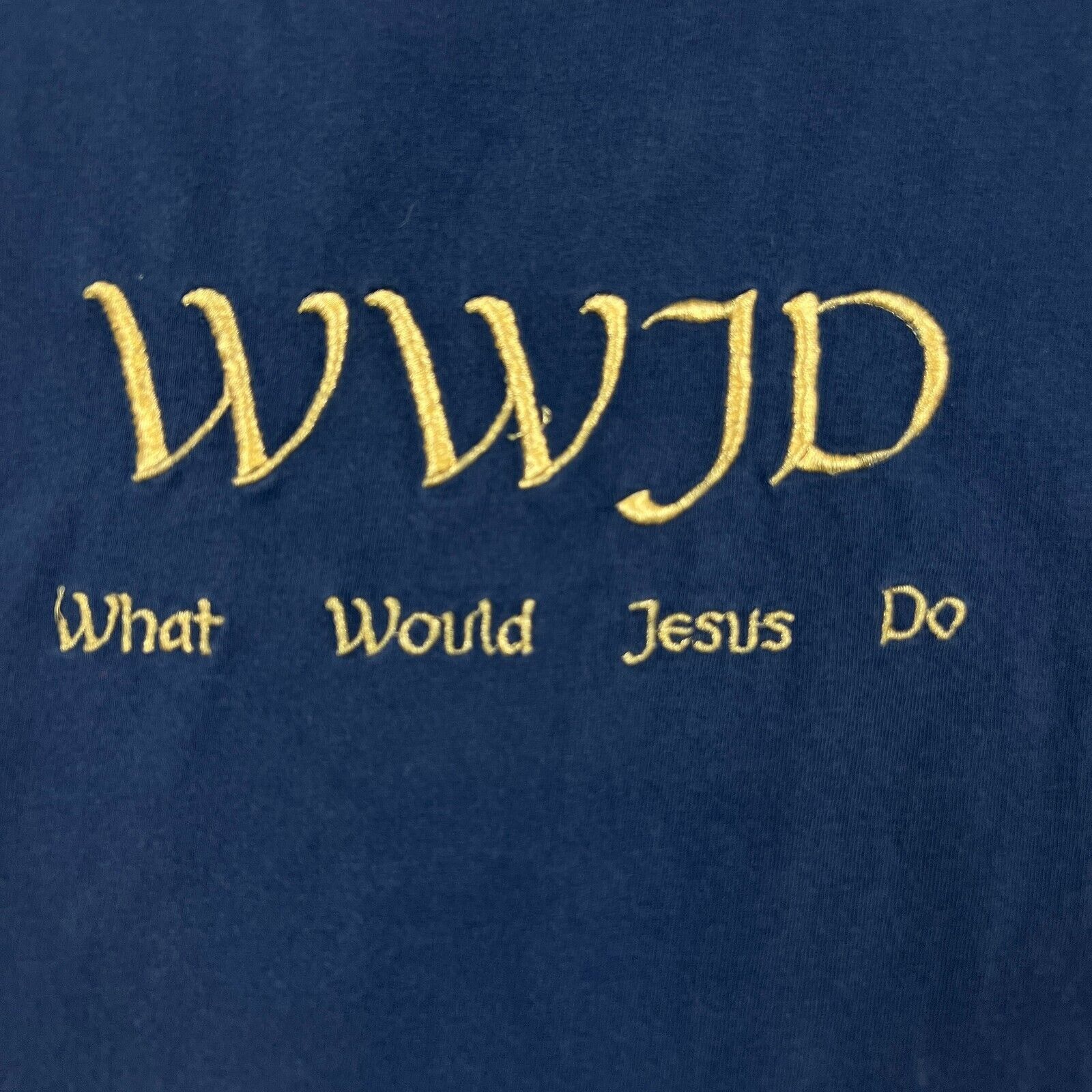 Vintage VTG What Would Jesus Do T Shirt Religious Short Sleeve Tee Size US XL / EU 56 / 4 - 2 Thumbnail