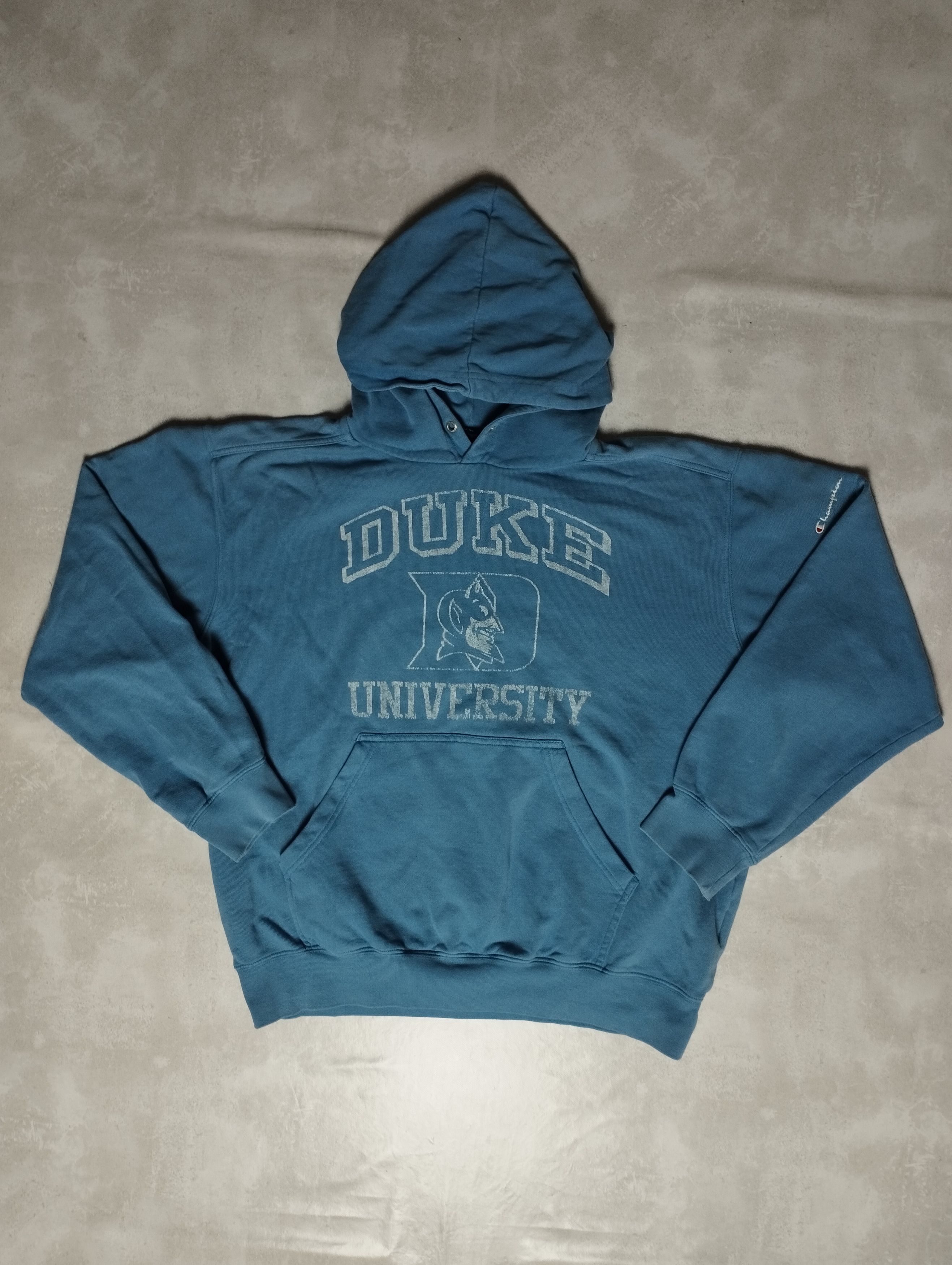 Champion × Vintage Vintage 90s Baby Blue Champion Duke University Hoodie Size US XL / EU 56 / 4 - 1 Thumbnail