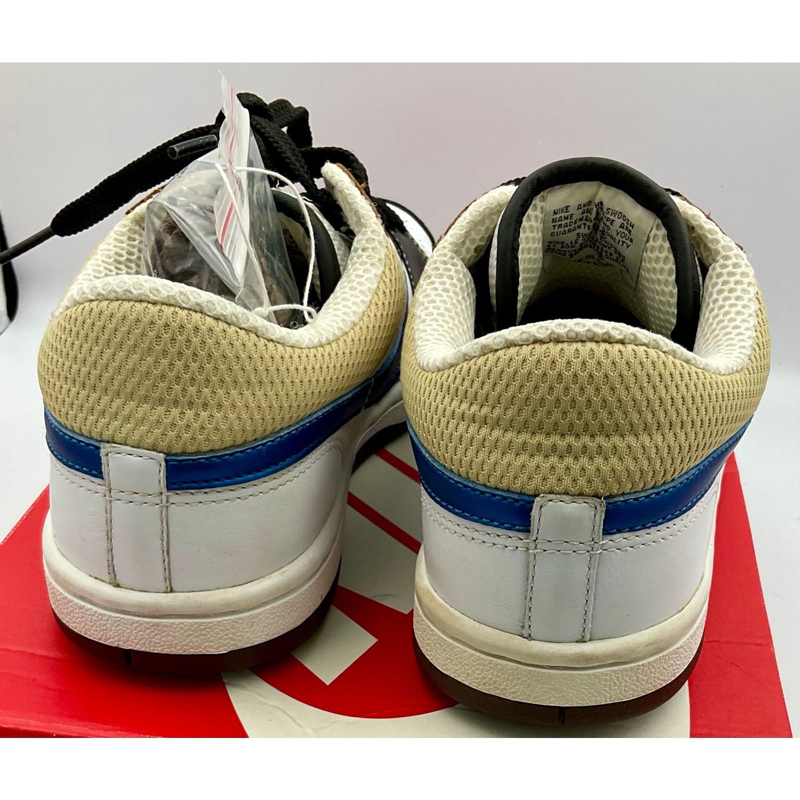 Nike COURT FORCE LOW PRM White/Mil Blue-Bison 313940141 Sz8.5 Size US 8.5 / EU 41-42 - 4 Thumbnail