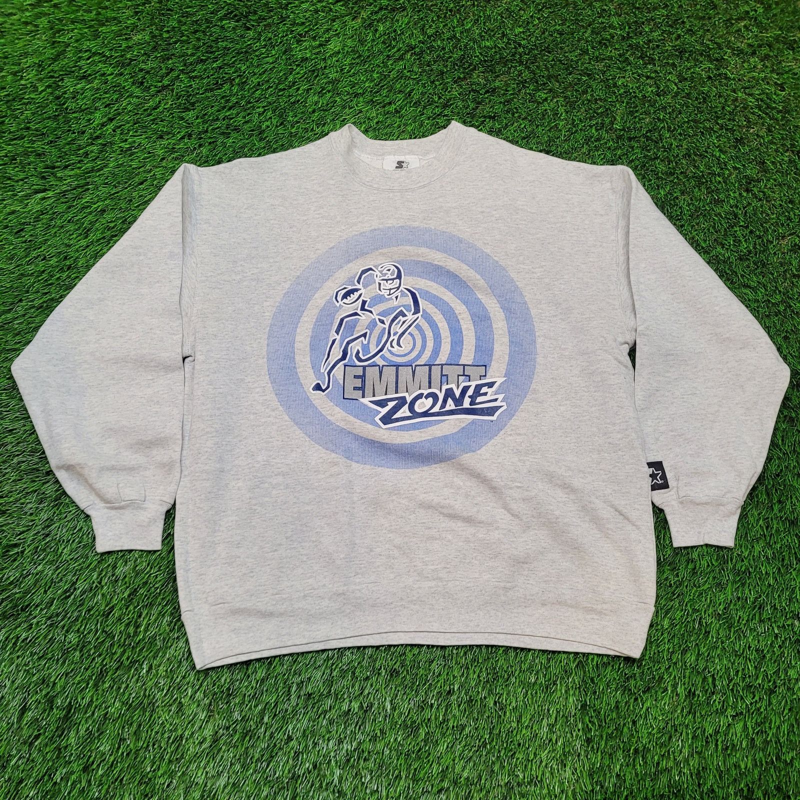 Starter VTG 90s Emmitt Smith "Emmitt Zone" Starter Sweatshirt XL USA Size US XL / EU 56 / 4 - 1 Thumbnail
