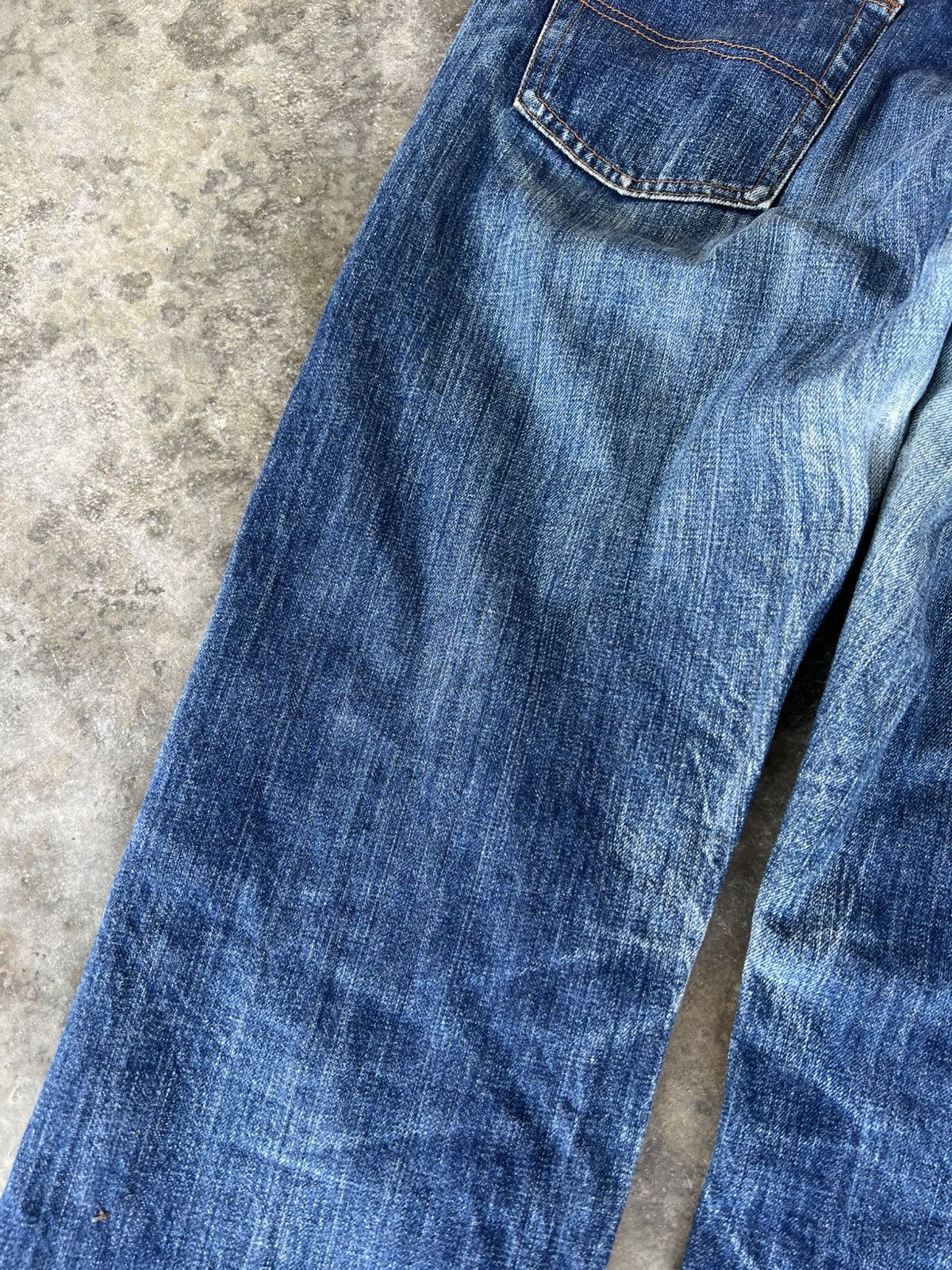 Big John × Japanese Brand 💥Baggy💥Vintage Big John Extra Blue Jean Size US 32 / EU 48 - 15 Thumbnail