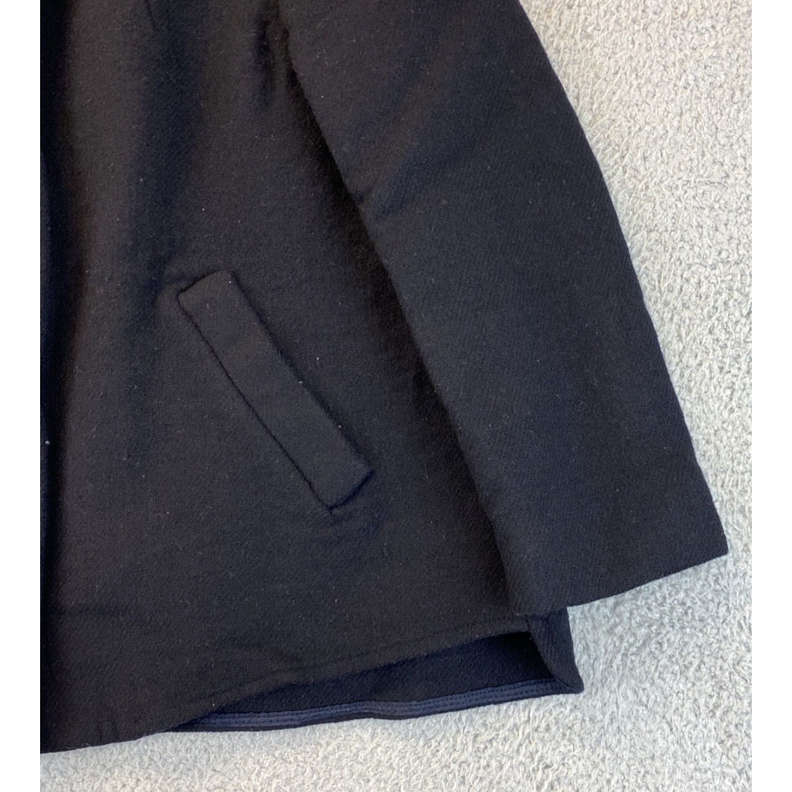Zara VINTAGE Zara Women Jacket Short Wool Cashmere Blend Zip Outwear Black XS Women 2010s Coat Size 26" / US 2 / IT 38 - 2 Thumbnail