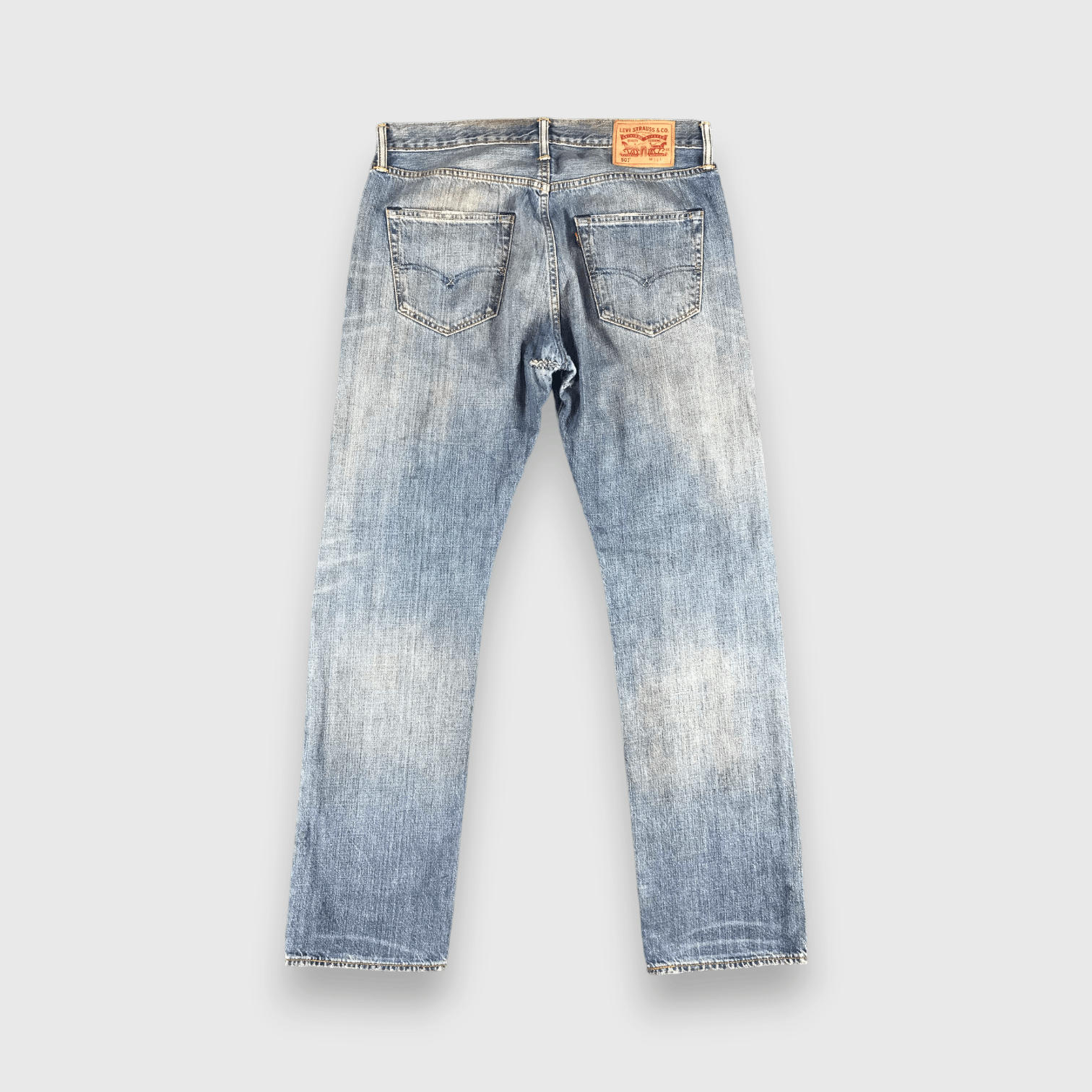 Levi's Vintage Blue Wash Levis 501 Jeans-J1902 Size US 35 - 2 Thumbnail