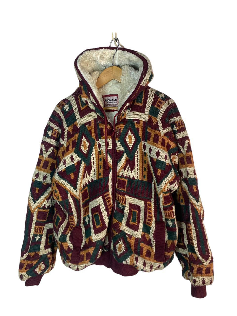 Vintage Vintage Mediterranean greekmythology fullprint native hoodie Size US L / EU 52-54 / 3 - 1 Thumbnail