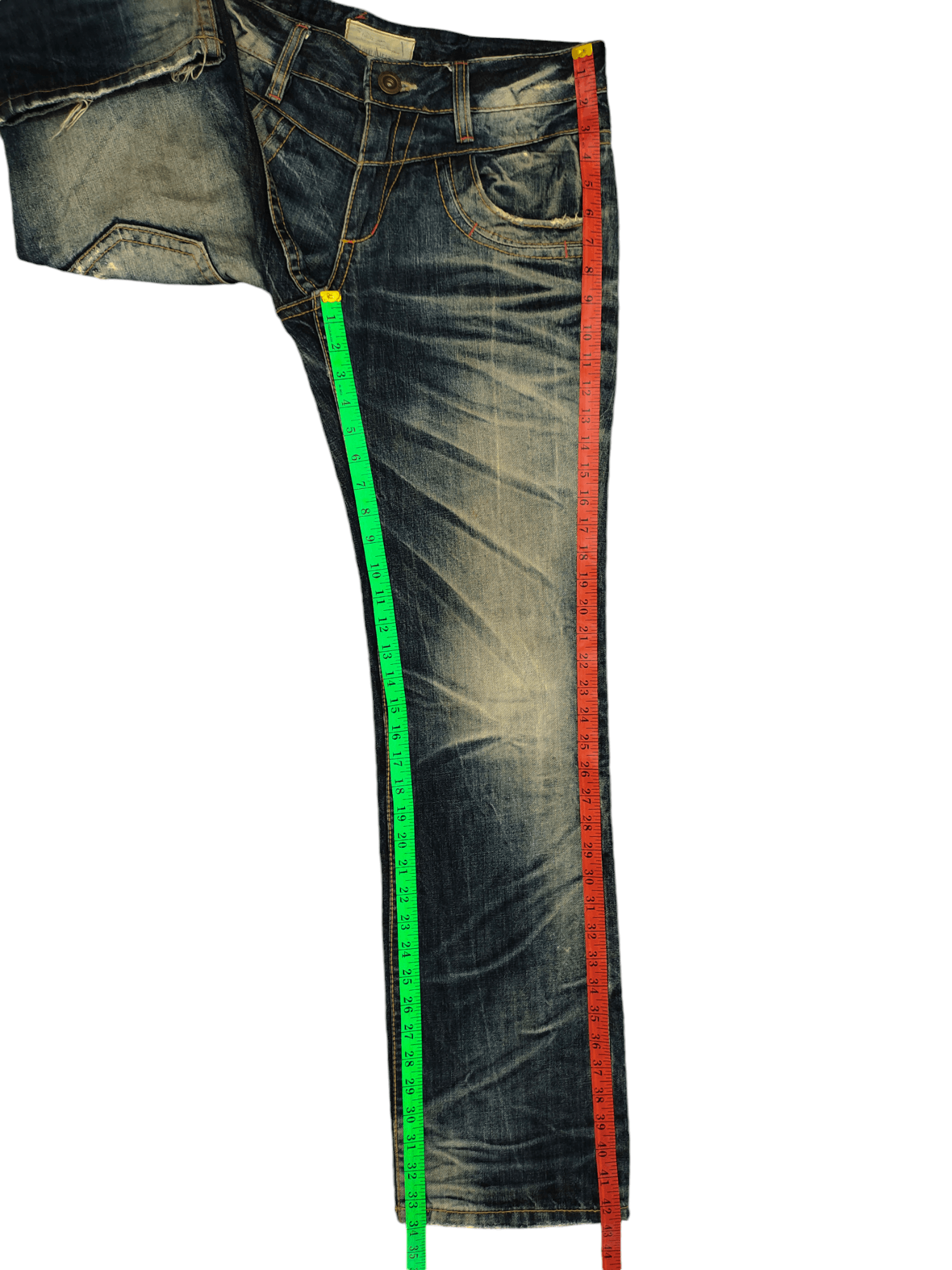 Le Grande Bleu (L.G.B.) Lolita By Yoshitomo Nara Clawmark Distress Faded Jeans Size US 30 / EU 46 - 10 Thumbnail