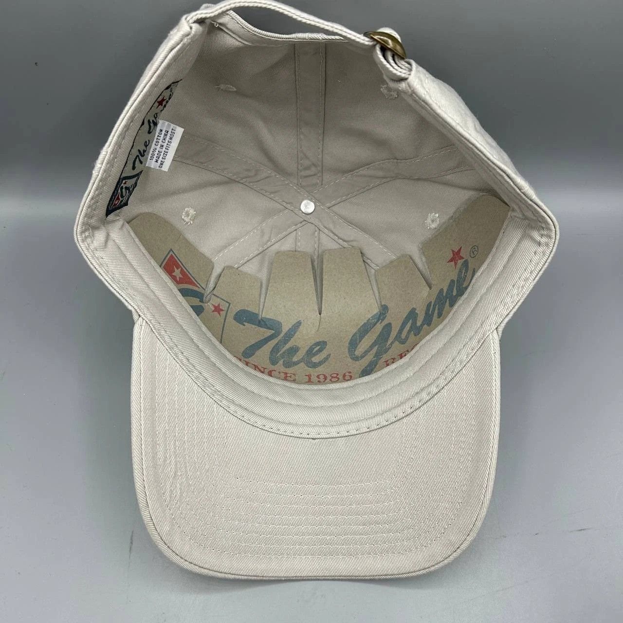 The Game Georgetown Hoyas Hat Men Gray NCAA Strap Back Cotton Size ONE SIZE - 2 Thumbnail