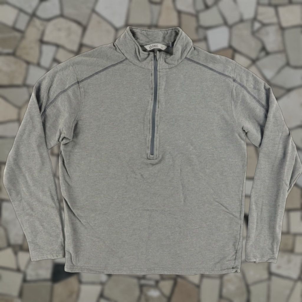 Vintage Tasc Performance Bamboo 1/2 Zip Pullover Stretch Solid Mock Long Sleeve Shirt Gray Men's L Size US L / EU 52-54 / 3 - 1 Thumbnail