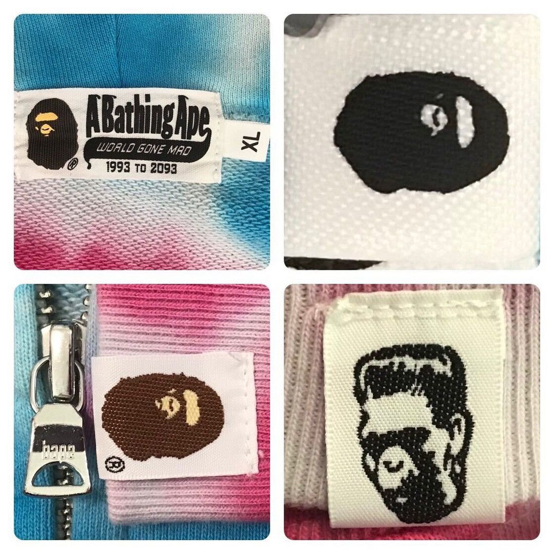 Bape BAPE Tie dye shark full zip hoodie a bathing ape Size US XL / EU 56 / 4 - 7 Thumbnail