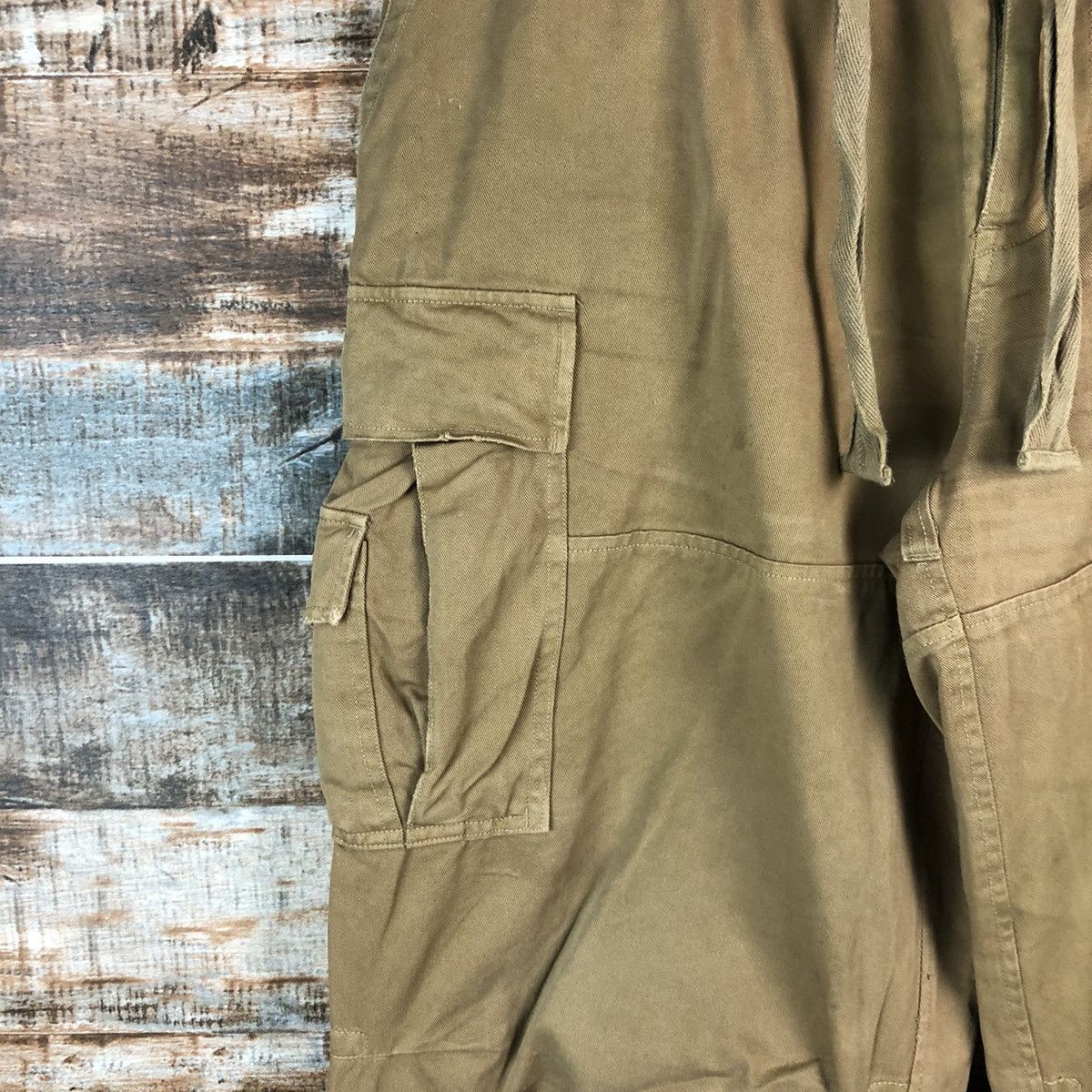 Japanese Brand Arme Brown Cargo Multipocket Pants #A1921 Size US 31 - 9 Thumbnail