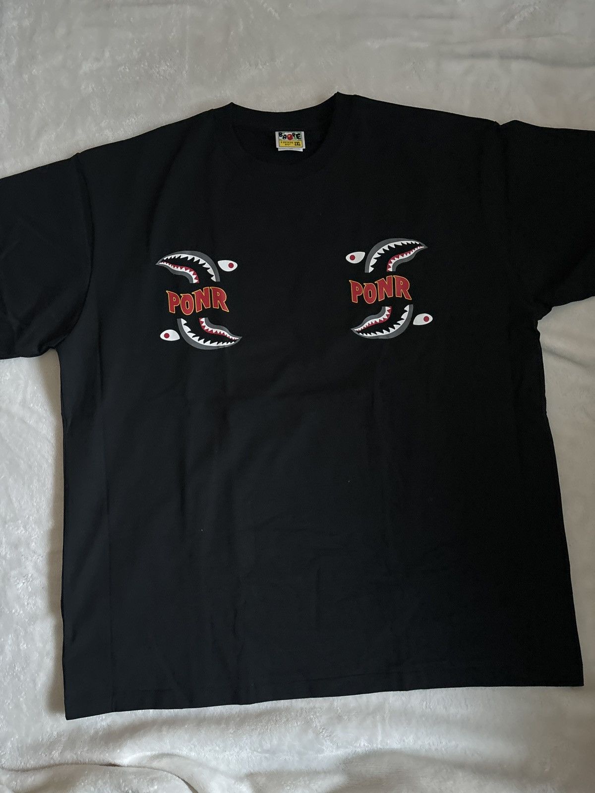 Bape PONR Shark Tee Size US XXL / EU 58 / 5 - 3 Thumbnail