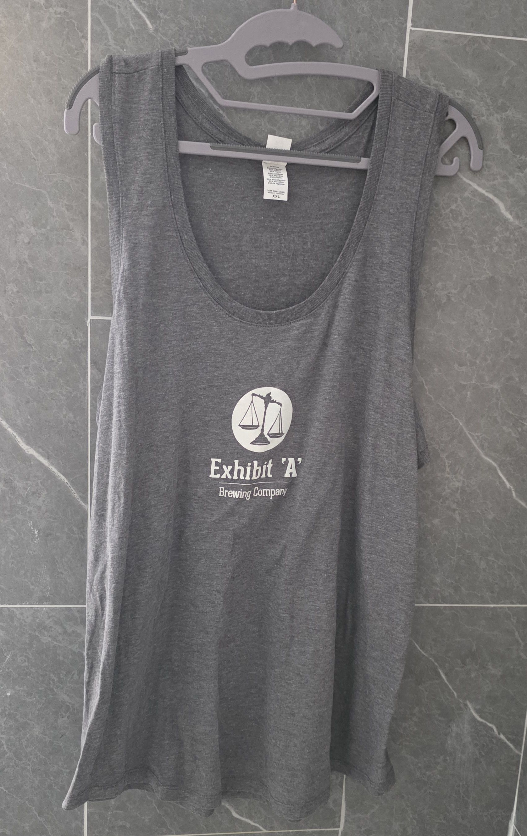 Other NWOT Exhibit A Brewering Co Logo Tank Top Grey Heather XXL Size XXL / US 16-18 / IT 52-54 - 1 Thumbnail