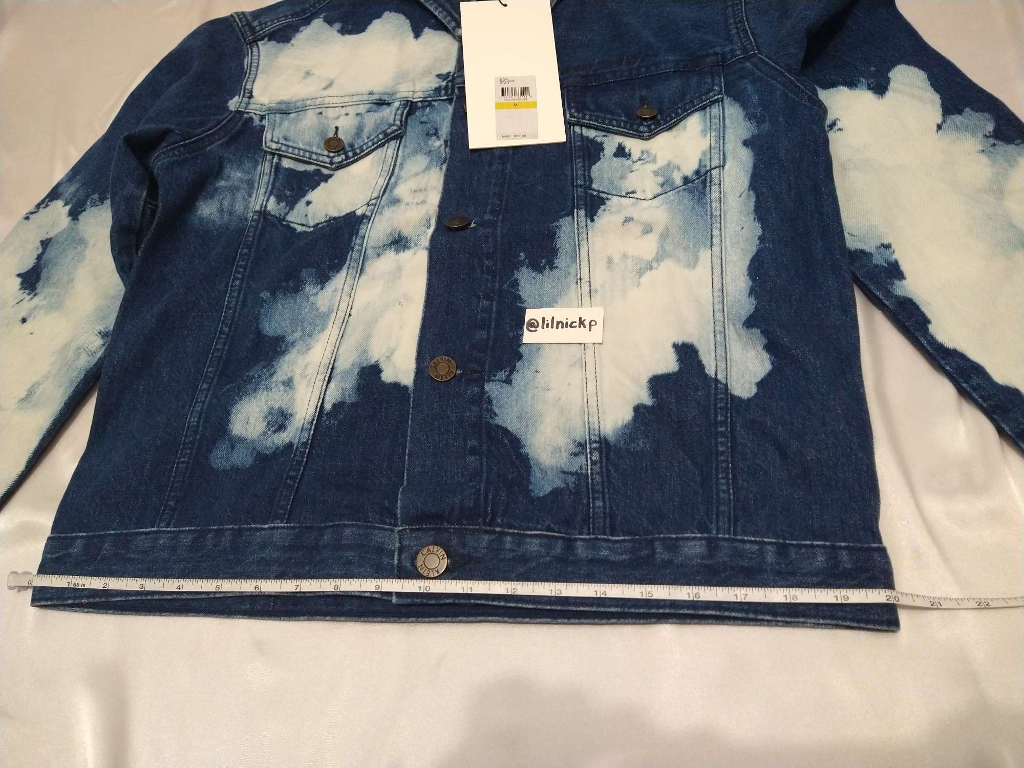 Calvin Klein 205W39NYC EST. 1978 Lunar Ascent Denim Trucker Jacket Size US M / EU 48-50 / 2 - 8 Thumbnail