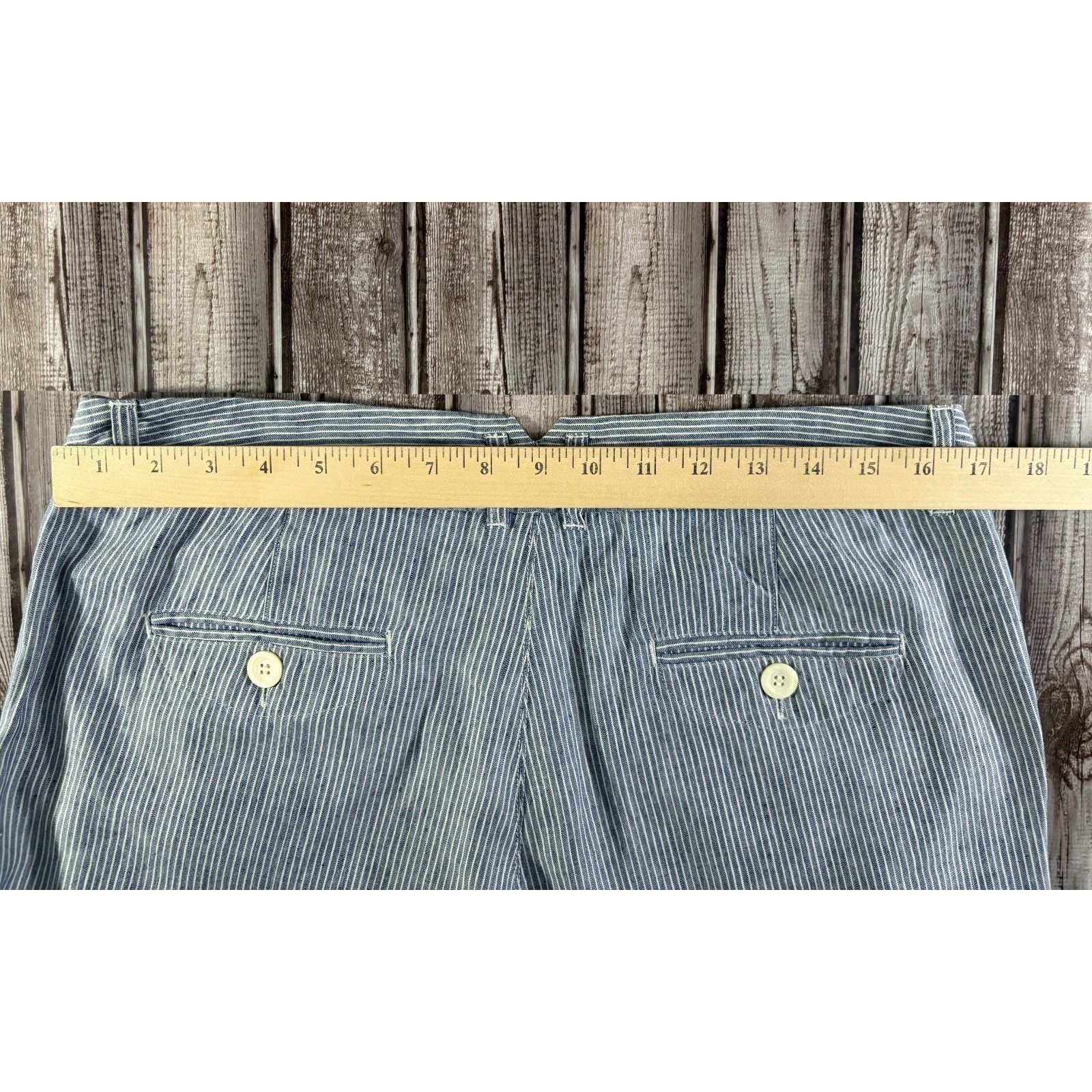 Weekend Max Mara MaxMara Weekend Linen blend wide Leg Pants size 10 color nav Size 32" / US 10 / IT 46 - 12 Thumbnail