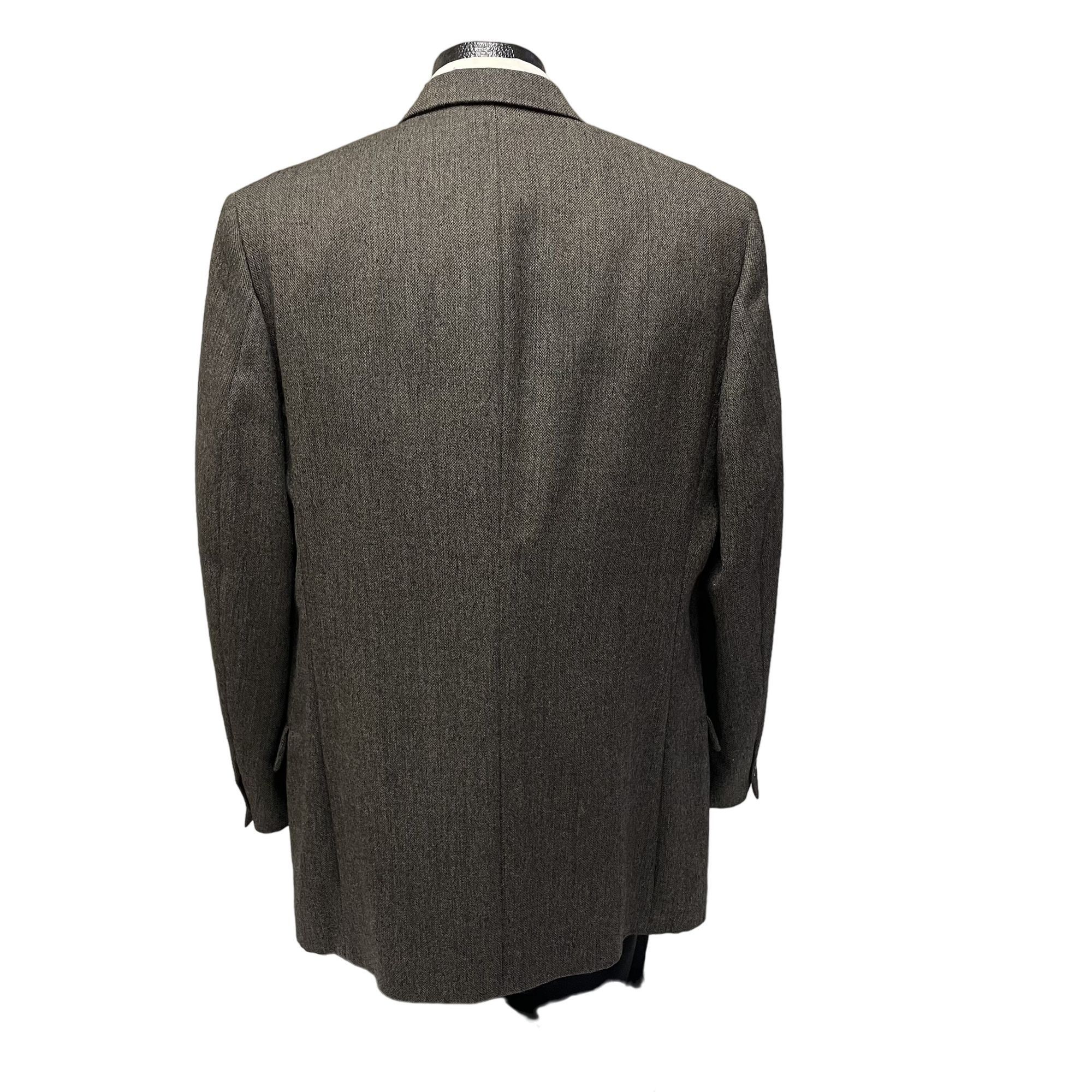 Jos. A. Bank Jos A Bank Sport Coat 3 BTN Jacket Brown Gray WOOL Jacket Size 44L - 3 Thumbnail