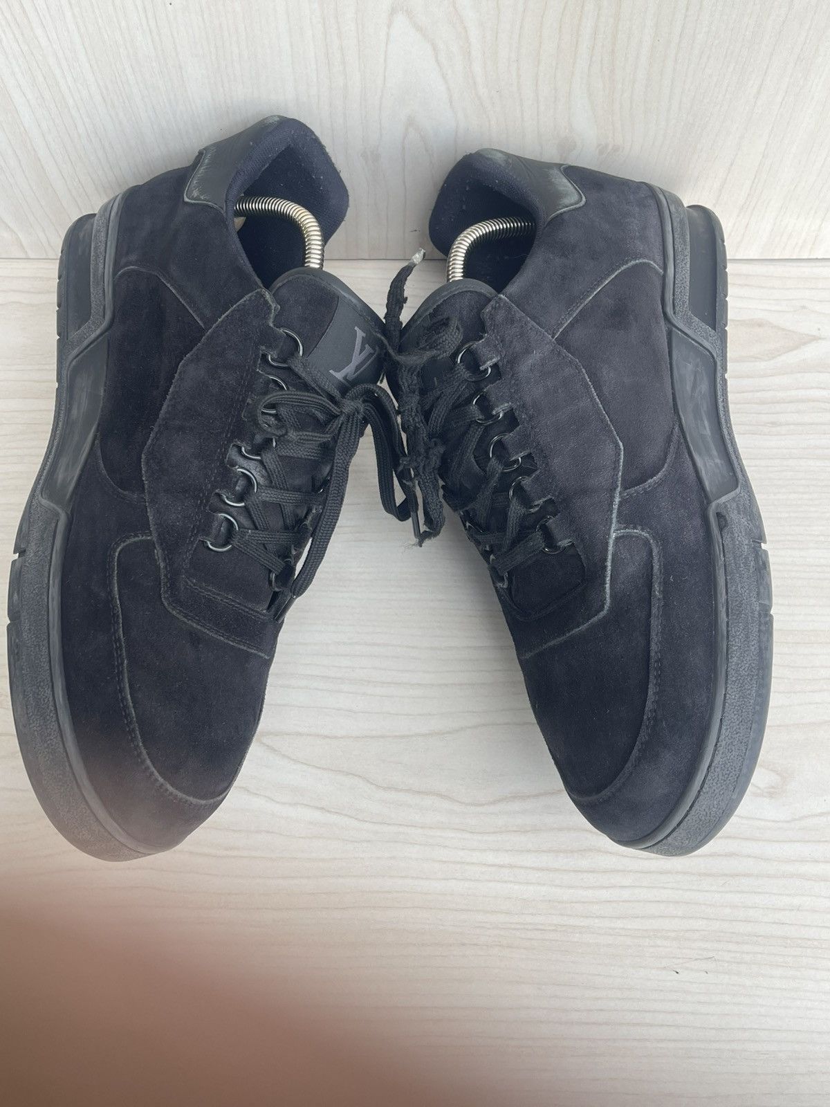Louis Vuitton Low louis vuitton black trainer Size US 10.5 / EU 43-44 - 5 Thumbnail