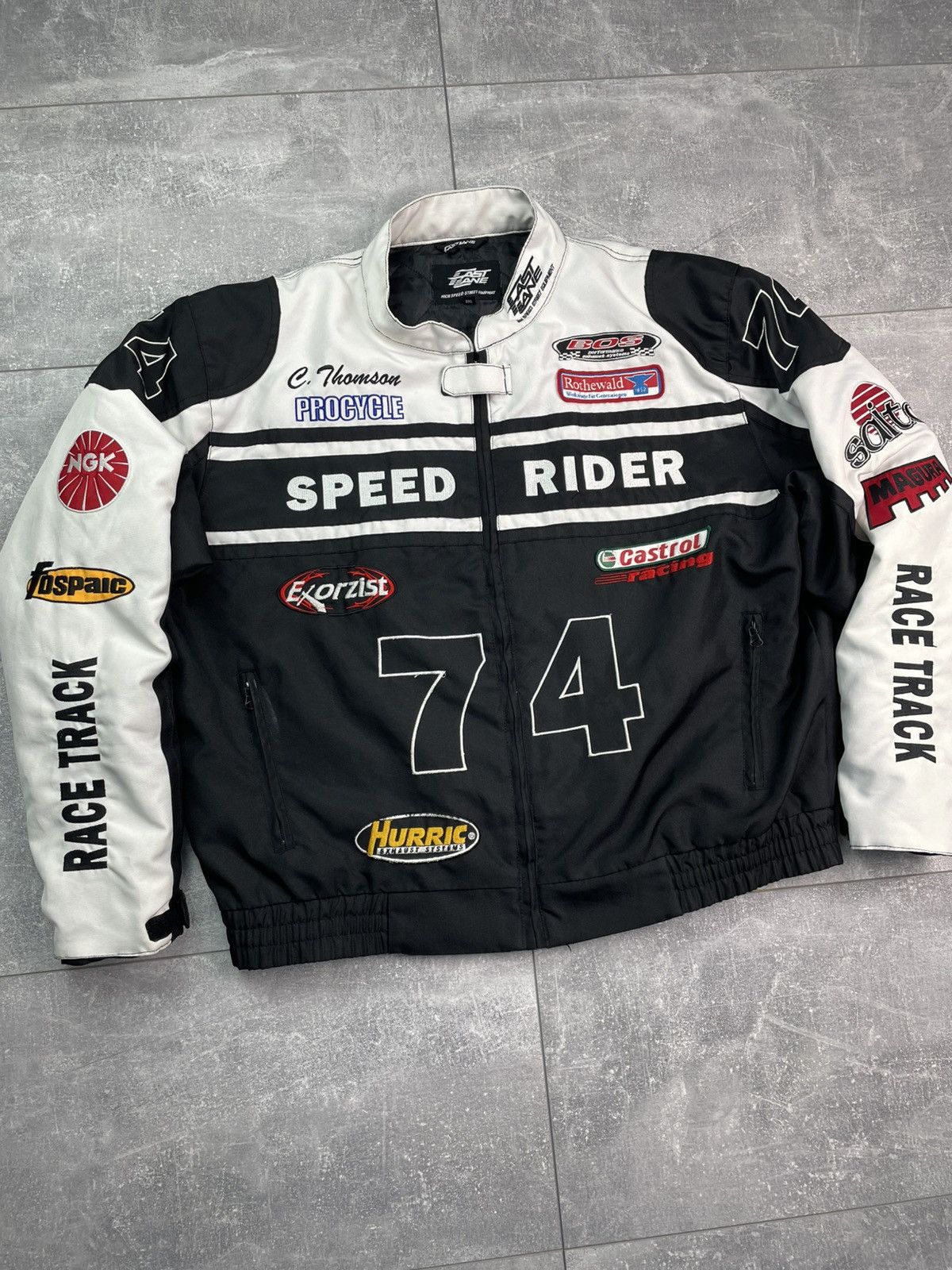 Formula 1 Fast Lane Speed Rider Sponsored Racing Jacket Vintage Size US XXL / EU 58 / 5 - 3 Thumbnail