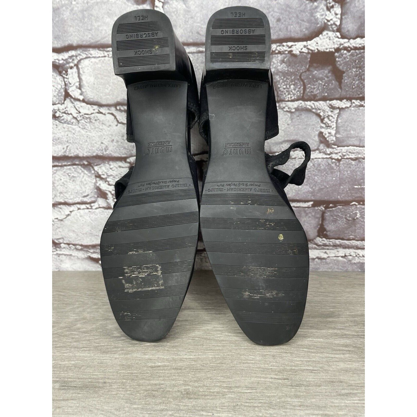 Other Munro American Whitney Black Fabric Elastic MaryJane Strap H Size US 8.5 / IT 38.5 - 19 Thumbnail