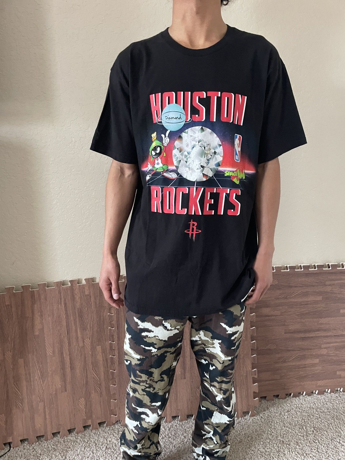 Diamond Supply Co. Diamond x Space Jam x H Town Rockets tee Size US L / EU 52-54 / 3 - 2 Thumbnail