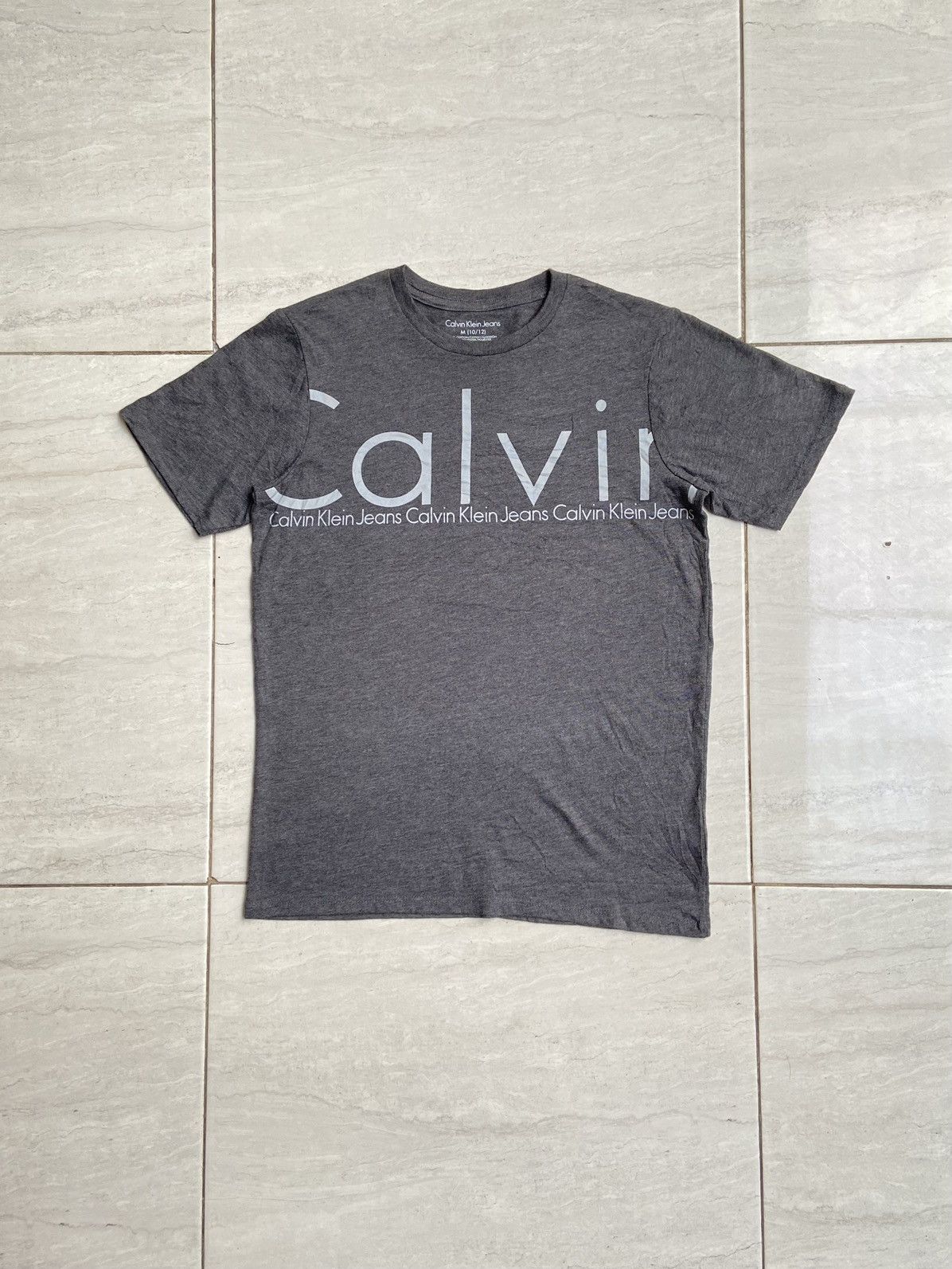 Calvin Klein CALVIN KLEIN Grey T-Shirt Size US XS / EU 42 / 0 - 1 Thumbnail